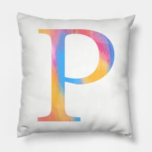 Sunrise Rho Letter Pillow