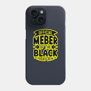 black friday, yellow and black friday Phone Case