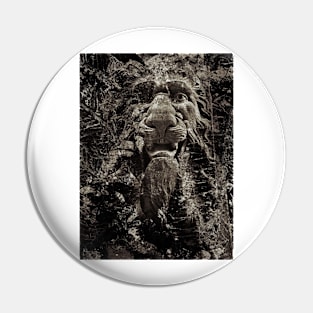 the crumbling lion Pin