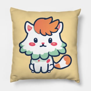 white persian cat Pillow