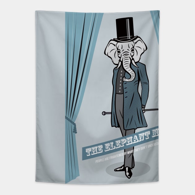 The Elephant Man - Alternative Movie Poster Tapestry by MoviePosterBoy