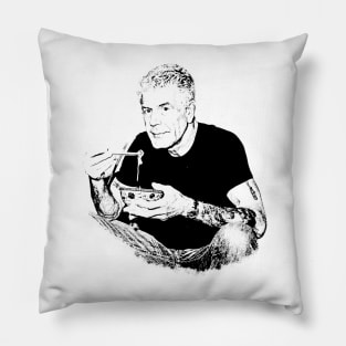 Anthony Bourdain With Noodle Pillow