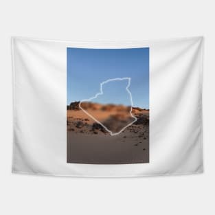 Algeria Country Map | Luminous Landscapes Tapestry