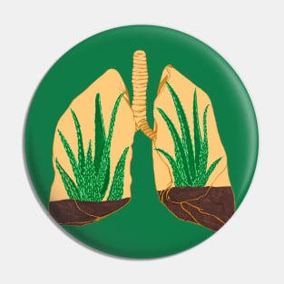 Lung Terrarium Pin