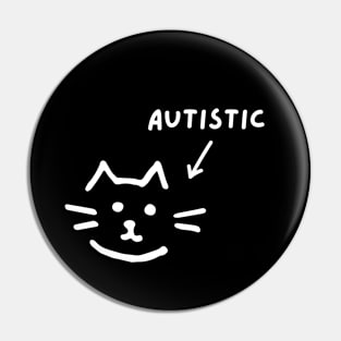 Autistic Cat Pin