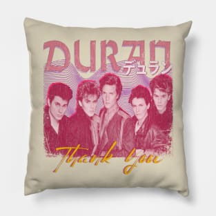 Duran Duran Vintage 1978 // Thank You Original Fan Design Artwork Pillow