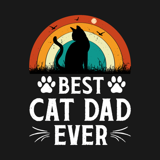 Best Cat Dad Ever T-Shirt by rissander