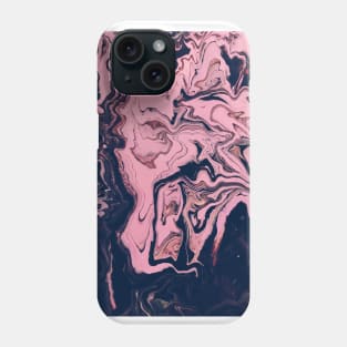 Pink and dark color abstract painting Phone Case