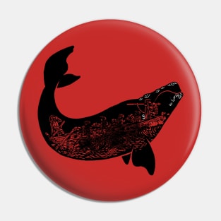 baleine noire Pin