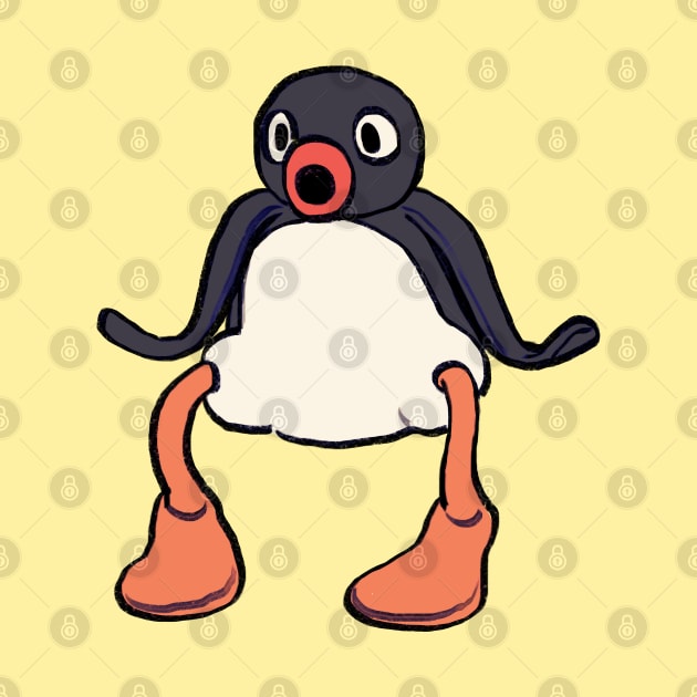 surprised pingu noot penguin meme by mudwizard