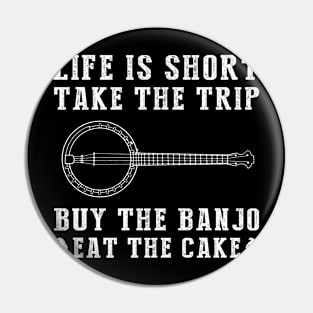 Wanderlust Banjo Cake: Embrace Life's Adventures with a Twist! Pin