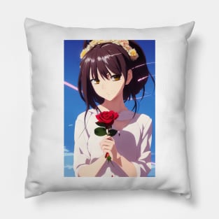 Rose Girl Pillow