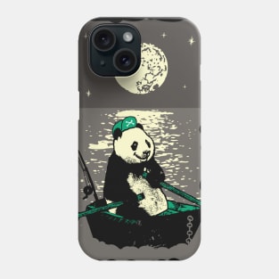 Panda travels the ocean Phone Case