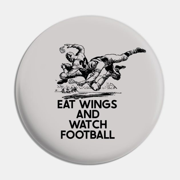 Eat Wings and Watch Football Pin by SharksOnShore