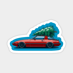 RX7 Savanna Xmas Magnet