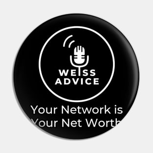 Net worth - white Pin