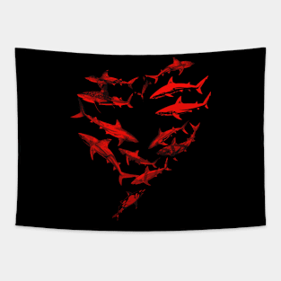 Shark Aquarium Adventures Tapestry