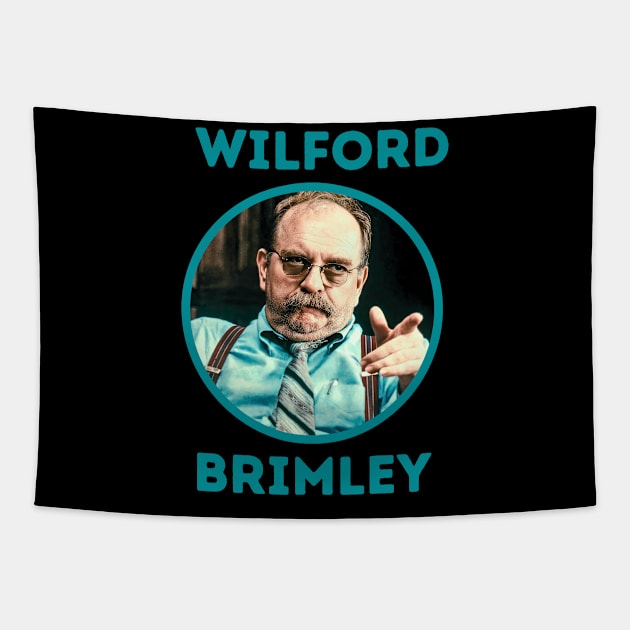 wilford brimley || blue Tapestry by claudia awes