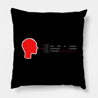 One Way Or Another - Red Face Pillow