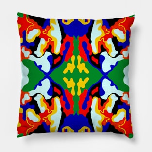 Colourful abstract pattern Pillow