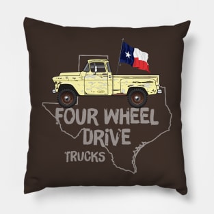 50s Chevy Truck dark colors apparel Pillow