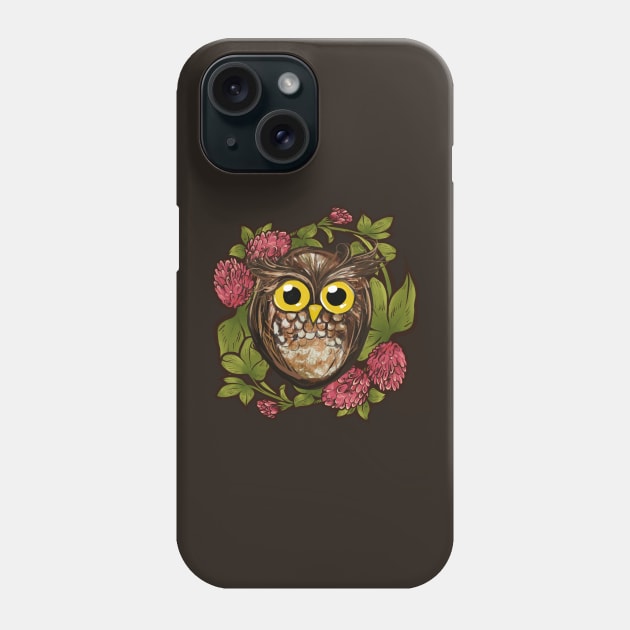 Cute Owl Phone Case by bubbsnugg