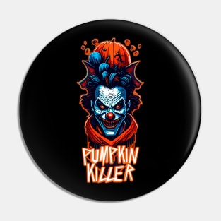 Pumpkin Killer clown of Halloween Pin