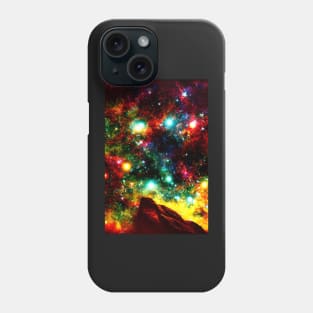 Glowing Multicolored Galaxies Nebula - Astronomer Gift Phone Case