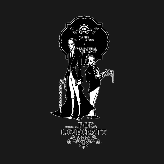 Poe & Lovecraft: Vampire Hunters by PopShirts