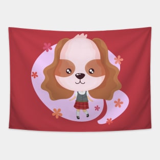 Head of cute dog Tapestry