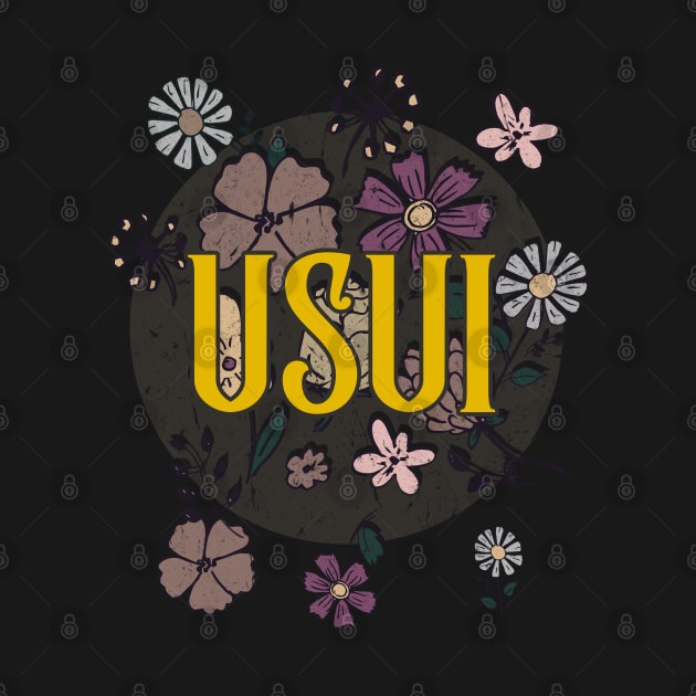 Aesthetic Proud Name Usui Flowers Anime Retro Styles by Kisos Thass