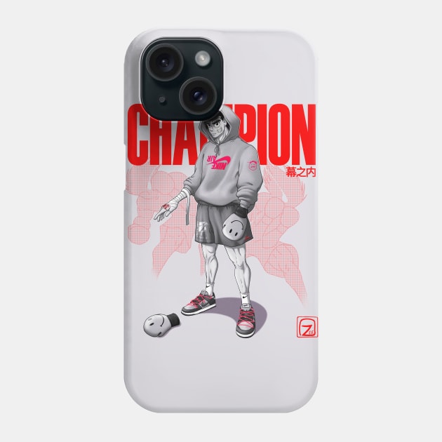 Ippo B/W (backgroundless) Phone Case by ozeearts