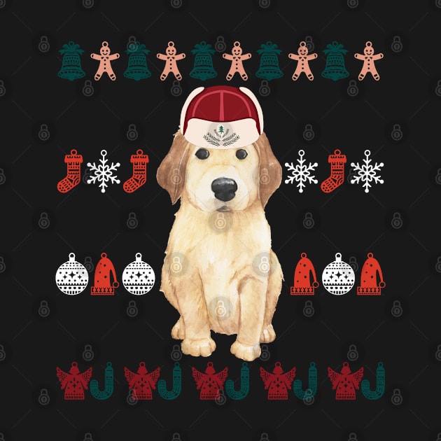 Golden Retriever Christmas by SHB-art