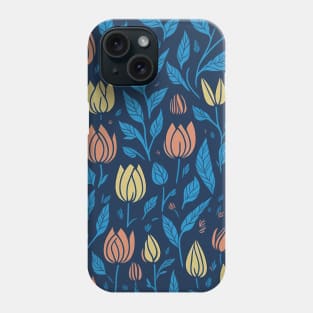 Colorful Tulips vintage Phone Case