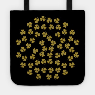 Shamrocks Gold for St Patricks Day Tote