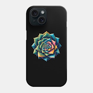 Geometric Growth - Spiral Succulent Phone Case