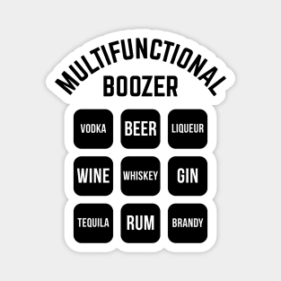 Multifunctional Boozer (Drinking Alcohol / Black) Magnet