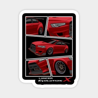 Mitsubishi Lancer EVO X, JDM Car Magnet