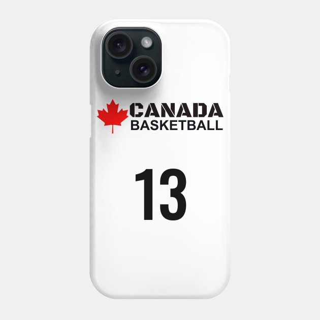 Canada Basketball Number 13 Design Gift Idea Phone Case by werdanepo