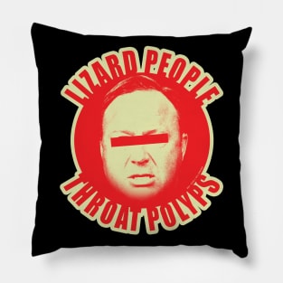 Lizard People Throat Polyps Pillow