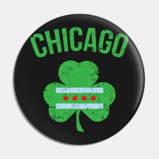 Chicago St Patricks day tshirt - Shamrock St Pattys Day Pin