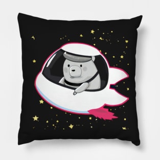 Space Capybara Cartoon Pillow