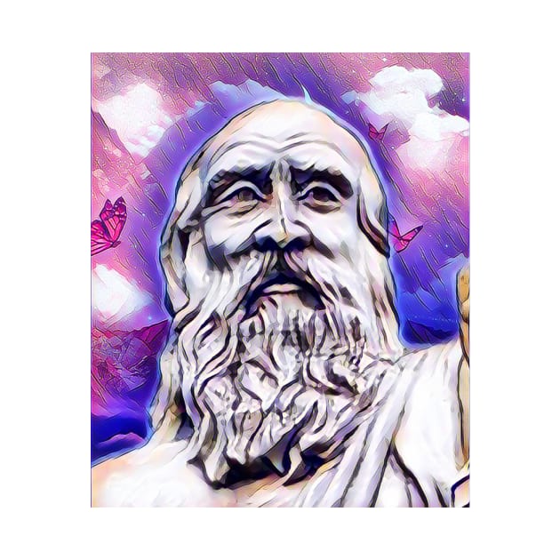 Diogenes Pink Portrait | Diogenes Artwork 8 by JustLit