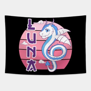 Cute Dragonpets Luna Dragon Doll Fursuiter Cosplayer Tapestry