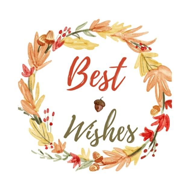 Best Wishes - Autumn by Honu Art Studio