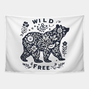 Wild and Free Bear Tapestry