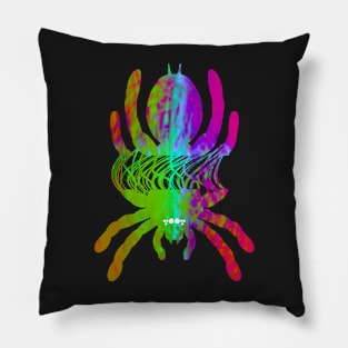 Tarantula Silhouette V37 (Tie Dye) Pillow