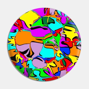 Random psychedelic pattern Pin