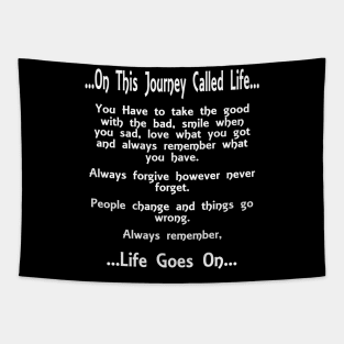 On This Journey Called Life Tapestry