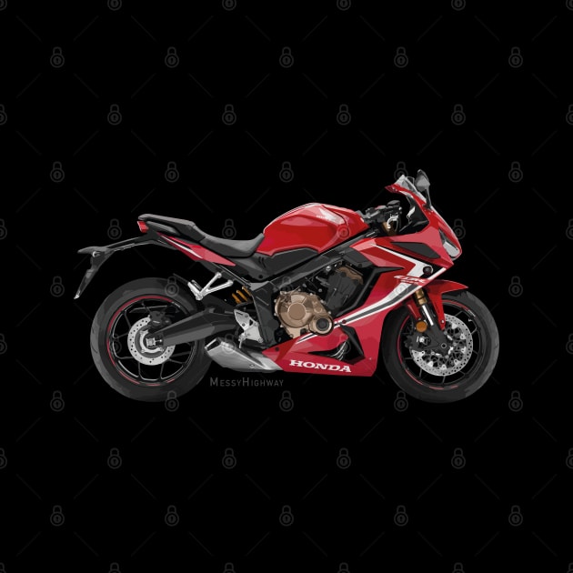 Honda CBR650R 19 red, s by MessyHighway